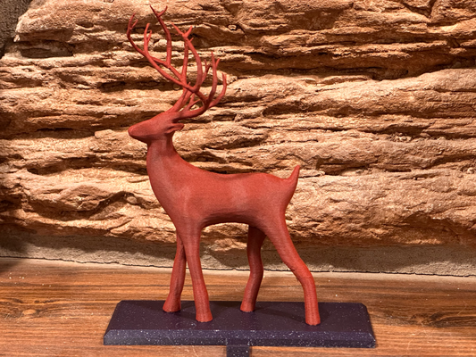 reindeer stocking holder remixed by themisto art sculptures raindeer hanger christmas 3d print model - Mito3D
