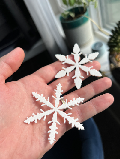 unique snowflakes by skydawgie household decor christmas holiday snow decoration ornament python snowflake december winter 3d print model - Mito3D