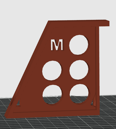 scala parete staffa by killerbee84 utensili organizzatori montare scale 3d print model - Mito3D