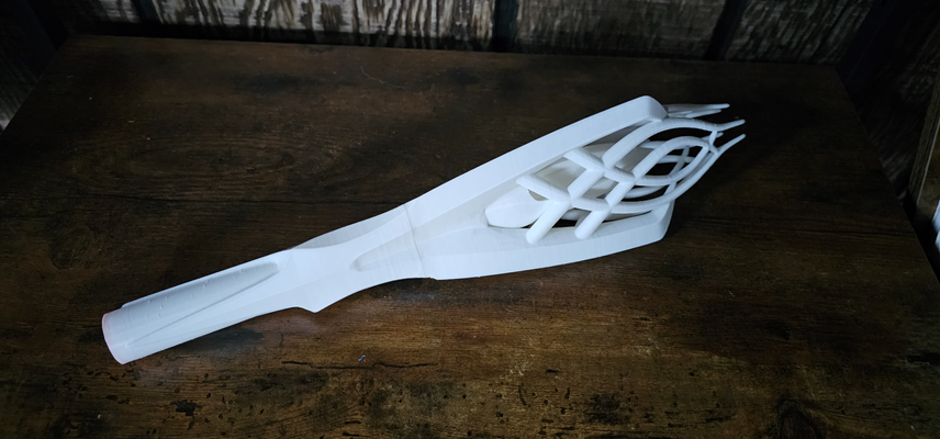 gandalf white staff by shdwrider3 props & cosplays lotr cosplay 3d print model - Mito3D