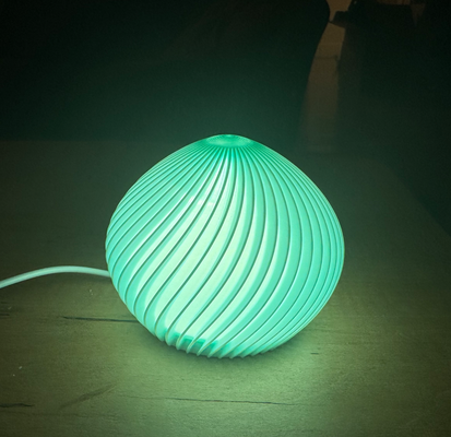 tourbillonnant balle lampe bambu led matériel by jeremy vert ménage décor trousse lueur 3d print model - Mito3D