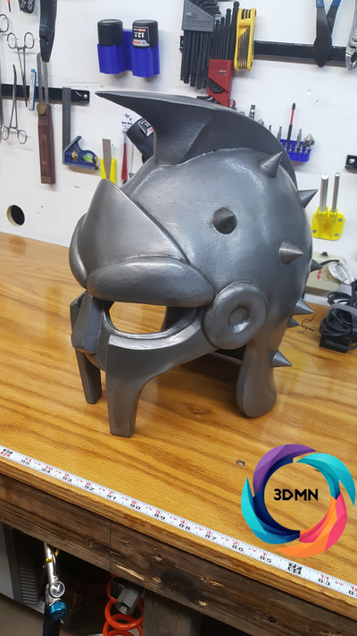 maximus gladiatore casco remixato by 3dmn oggetti scena cosplay maschere caschi roma film vecchio armatura combattente guerriero divertimento 3d print model - Mito3D