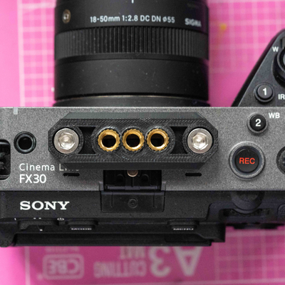 sony fx30 nato rails v2 by leoax19980 tools gadgets camera 3d print model - Mito3D