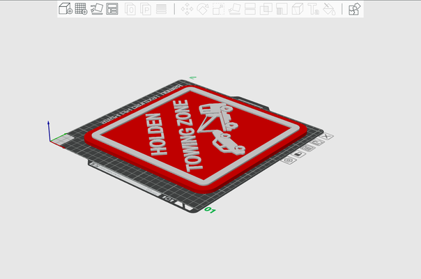 holden reboque placa by sabichão arte sinais logotipos comodoro hsv rebocar caminhão pare 3d print model - Mito3D