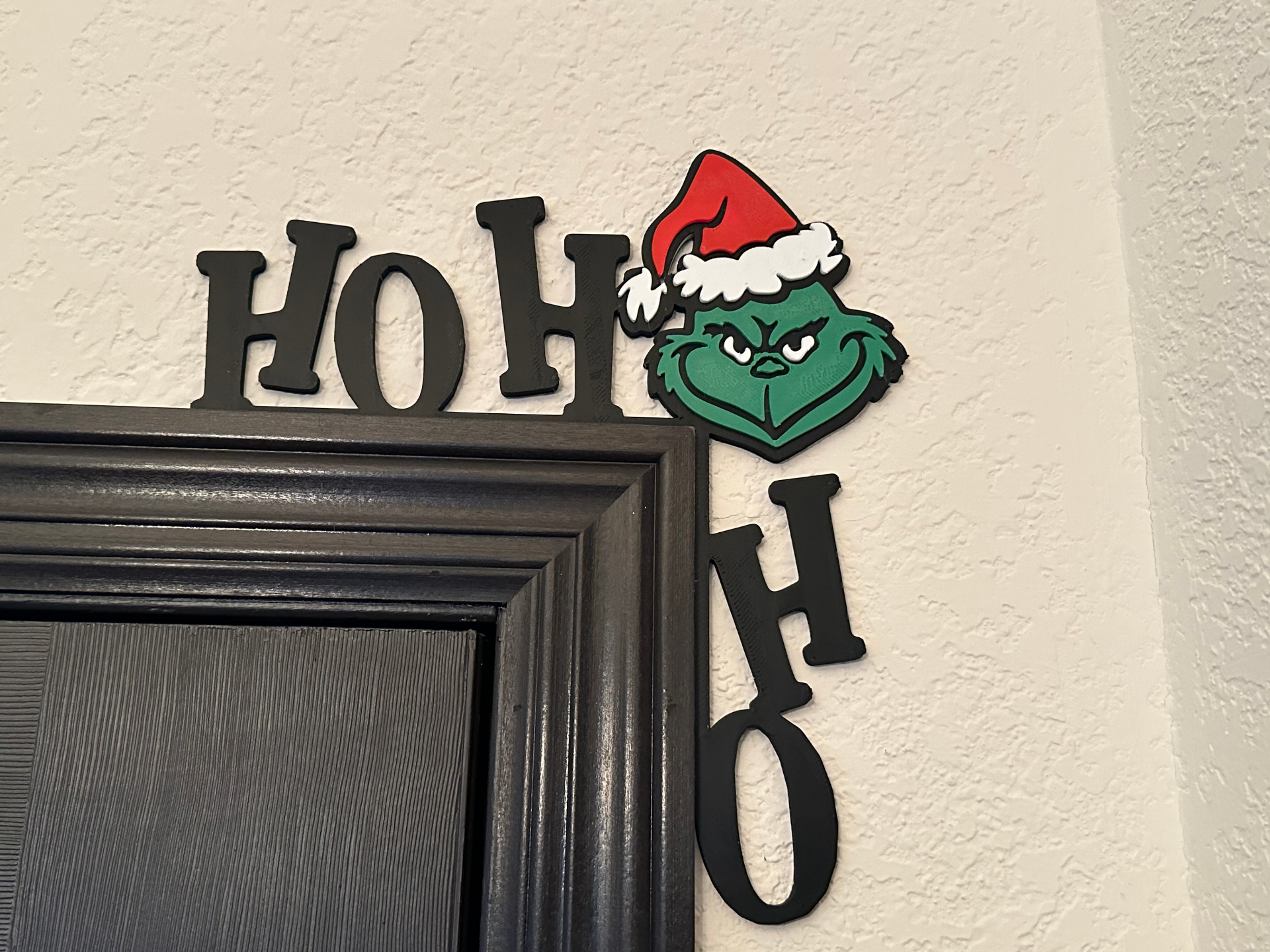 ho grinch porta canto by mikehurst81 casa decoração grinchmas natal 3D print model - Mito3D