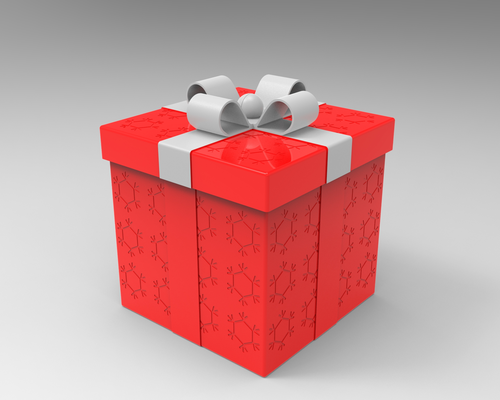 yürüme hediye kutu by infill3d ev halkı şenlikler noel 3d print model - Mito3D