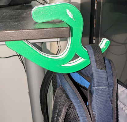 desk bag hook remixed by darkwing household office accessories bagholder 3d print model - Mito3D