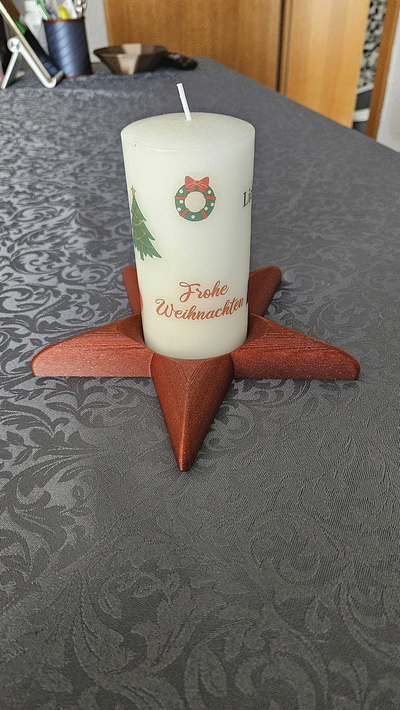 star candle holder by ralf frankfurt household house models christmas xmas 3d print model - Mito3D