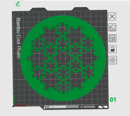 multi flocon neige biscuit coupeur a1 mini by indibles ménage décor coupeurs noël 2023 noël christmascookiecutter flocons puzzle 3d print model - Mito3D