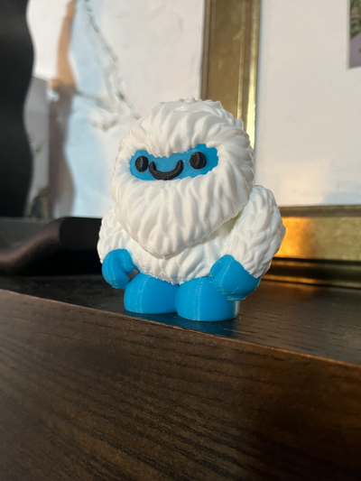 cute yeti monster by johnparilla miniatures creatures christmas snow abominable color 3d print model - Mito3D