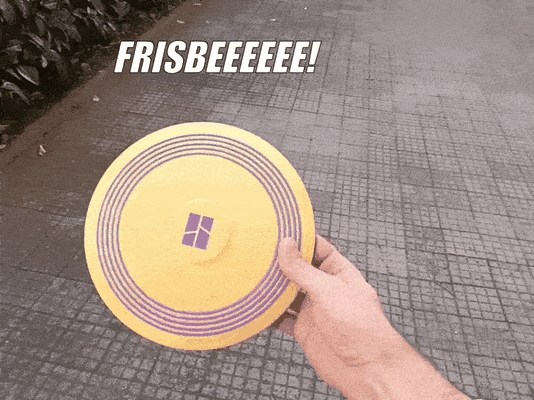 frisbee 22d bambulab logo by rky 91 juguetes juegos aire libre volar deporte jugar amigo ovni 3d print model - Mito3D