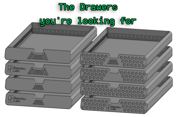 drawers remixed by macyo42 3d printer accessories blv riser ams drawer modular 3d print model - Mito3D