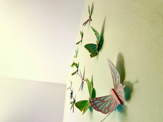 schmetterlinge libellen mauer dekor by druck haushalt libelle 3d kunst magnet dekorationen 3d print model - Mito3D