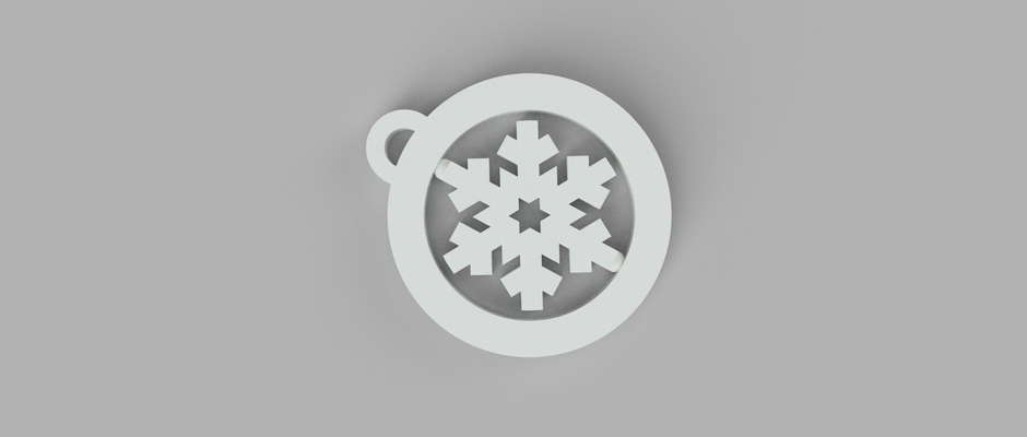 snowflake gyroscope by ale elli household decor christmas tree snow decoration 3d print model - Mito3D