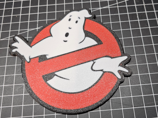 ghostbuster coaster by stevetecx art signs & logos ghostbusters logo 3d print model - Mito3D