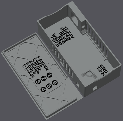 bl led durum kılıf güç dokunmak 6 pin dt bağlayıcı by frankinstintine 3d yazıcı aksesuarlar kanama denetleyicisi kanadı ışık aydınlatma 3d print model - Mito3D