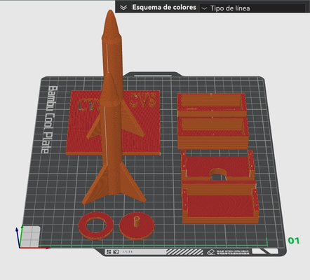 rakete + casa cvs by abonnieren 3d drucker prüfung modelle 3d print model - Mito3D