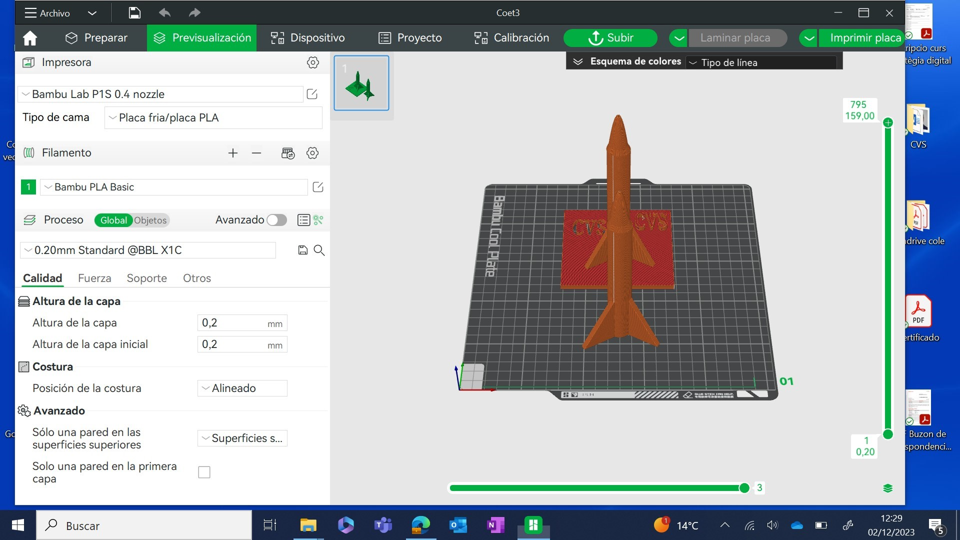 fusées cvs by jordiarumidelgado 3d imprimante tester modèles 3D print model - Mito3D