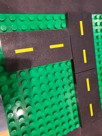 lego duplo route tuile 4x8 remixé by oclure jouets jeux rue 3d print model - Mito3D