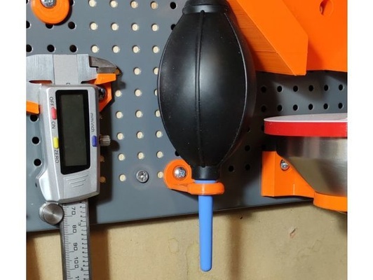 biltema pegboard dust blower holder by ippe tools thingiverse 3d print model - Mito3D