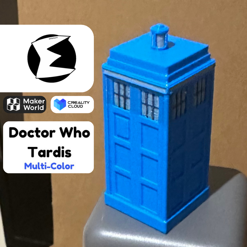 arzt who tardis multi color by elijahspirit requisiten cosplays dekor schlüsselbund 3D print model - Mito3D