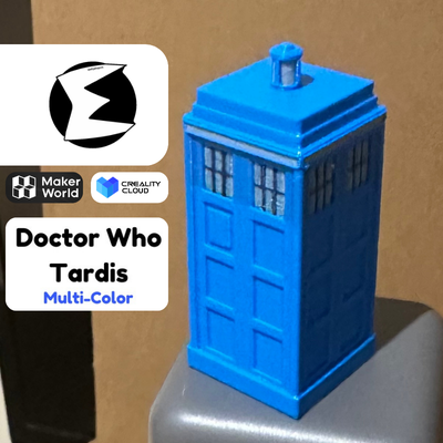doctor who tardis multi-color by elijahspirit props & cosplays decor keychain 3d print model - Mito3D