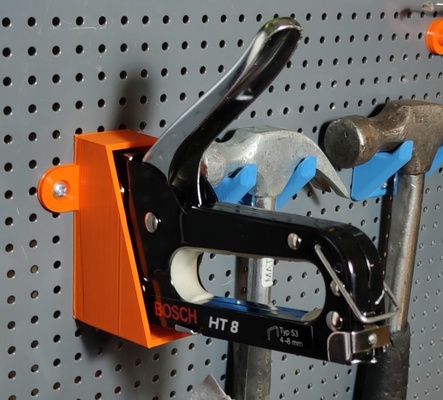 biltema pegboard staple gun holder by ippe tools thingiverse stapler staplegun 3d print model - Mito3D