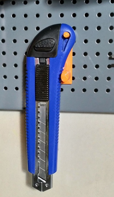 biltema pegboard halı bıçak sahipleri by ippe araçlar organizatörler şeytani 3d print model - Mito3D