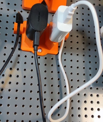 biltema pegboard charger holder by ippe tools thingiverse europlug euplug 3d print model - Mito3D