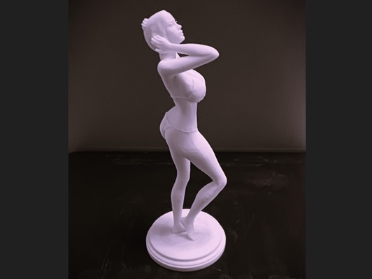 dany personnage bambu imprimante by osee3d miniatures miniatur miniature figure figuré fille posé in pose haute engrener 3d print model - Mito3D