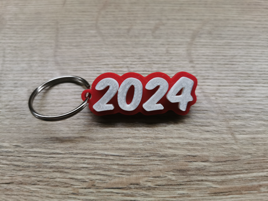 porte clés 2024 by x3mnexus art panneaux logos clé cadeau 3d print model - Mito3D