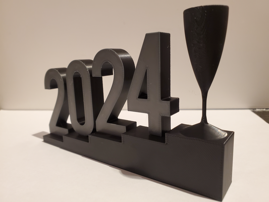 year 2024 by luka 3d household festivities happy 3d print model - Mito3D