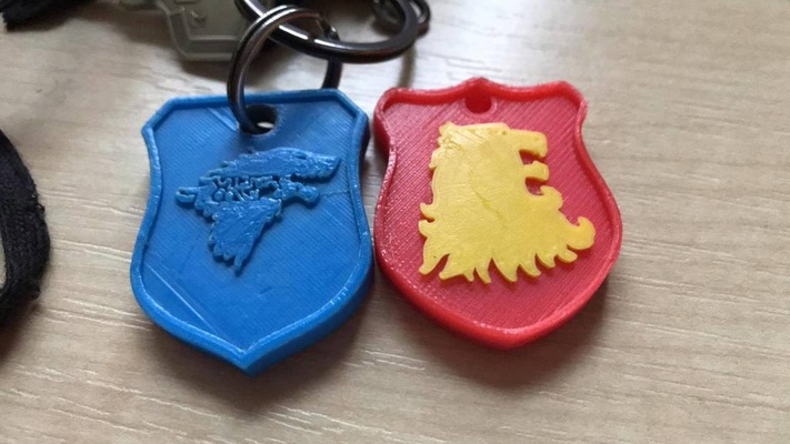 stark family - winter is coming keychain by t stk fashion models 3d print model - Mito3D