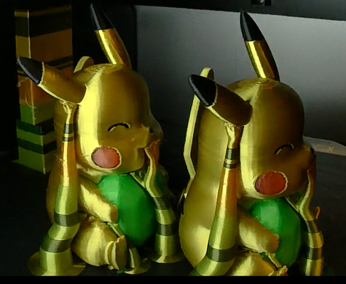 happy pikachu remixed by user 2344048013 art sculptures pokemon 3d print model - Mito3D