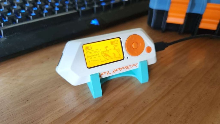 minimaliste flipper zéro supporter by dak47922 loisir diy flipperzéro 3d print model - Mito3D