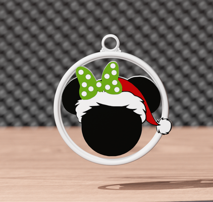 minnie maus ornament by snk3dd haushalt feierlichkeiten weihnachten mickey 3d print model - Mito3D