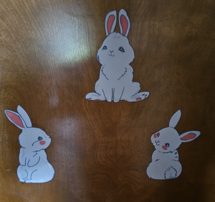 tavşanlar duvar dekor by r c 3d ev halkı modeller görüntüle tavşan asılı 3d print model - Mito3D