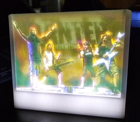 lito kutu by r c 3d sanat modeller taş ocağı arka ışık lithobox 3d print model - Mito3D