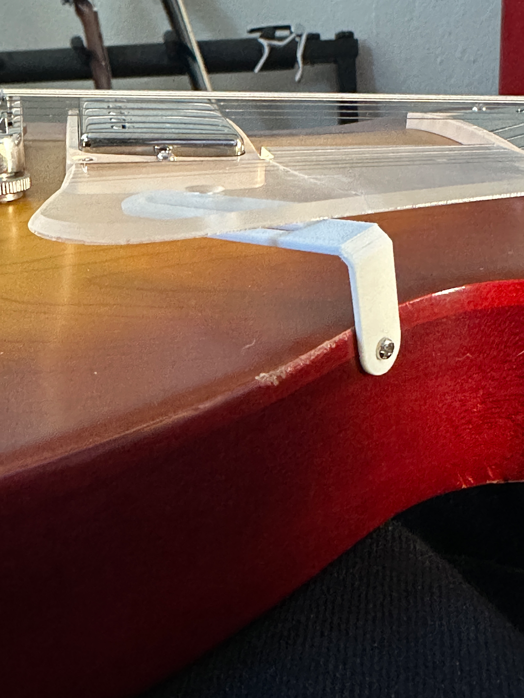 gibson les paul pickguard mounting bracket by kfbr392 hobby & diy music guitar 3D print model - Mito3D