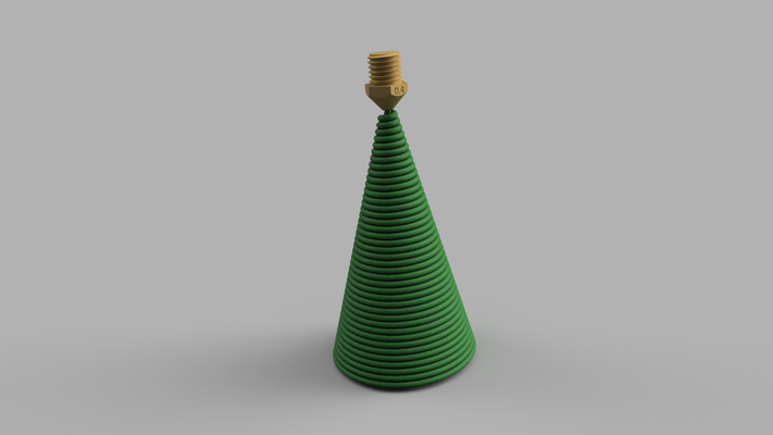 christmas tree spiral by valfpv art sculptures 3d print model - Mito3D