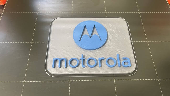 motorola logo by ondra hambre k arte señales logos 3d print model - Mito3D