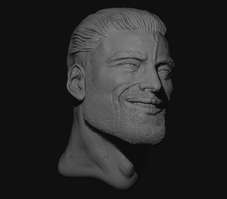 gigachad by mireplica3d miniatures 3d print model - Mito3D