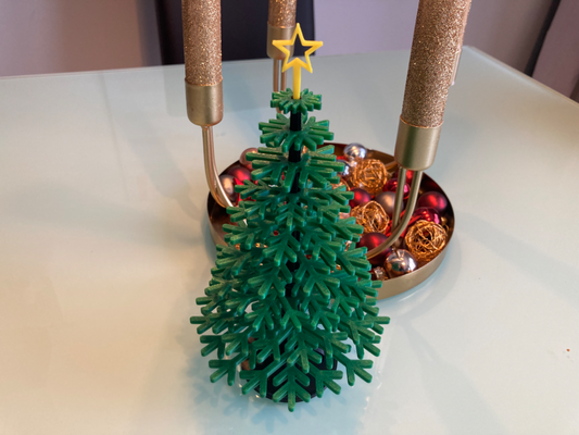 simple stackable christmas tree remixed by harryfu household festivities 3d print model - Mito3D