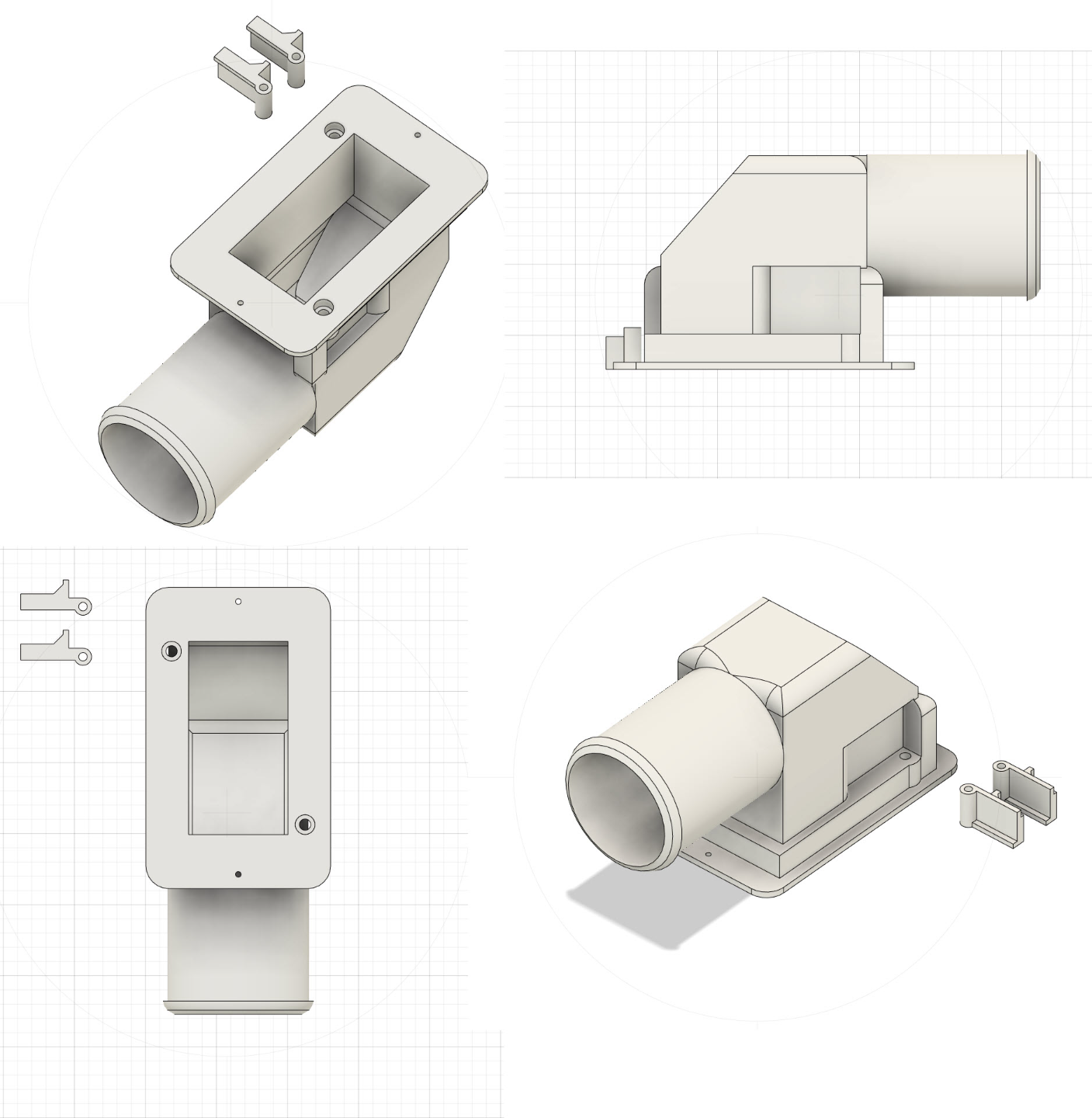 yeniden modellemek kutu kablo geçiş by brian ralls 79 hobi kendin yap elektronik hdmi gizli saklamak çıkış alçıpan televizyon duvar binmek kablolama 3D print model - Mito3D