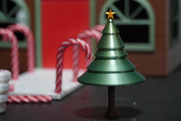 noël arbre étoile by débris sonores miniatures vacances sapin décoration multicolore pin 3d print model - Mito3D
