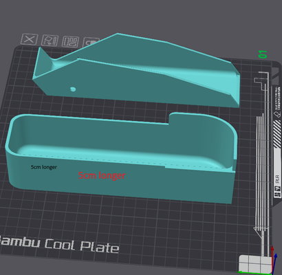 bok kaka şut xl versiyon toplamak konteyner is 5cm uzun yeniden karıştırılmış by luc1f3r 3d yazıcı aksesuarlar bambulab x1 p1p ptfe karbon 3d print model - Mito3D