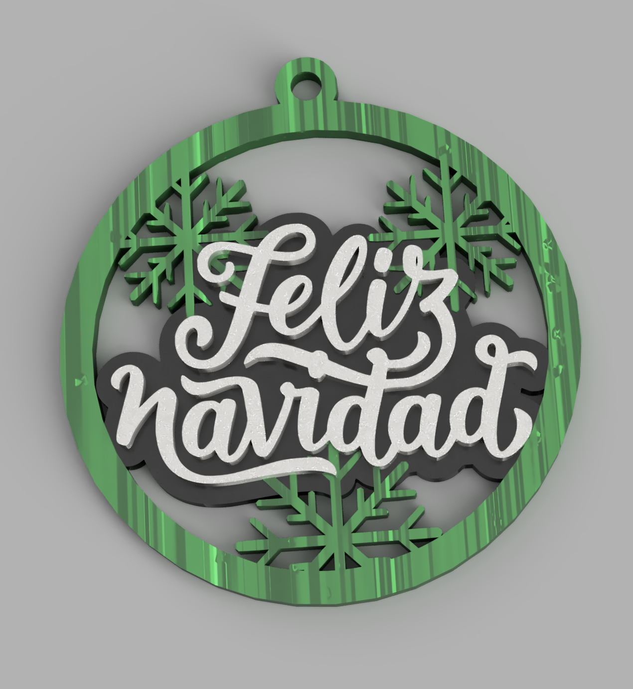 enfeite natal 1 feliz navidad by 3delasb casa decoração bola arbol decoracion 3D print model - Mito3D