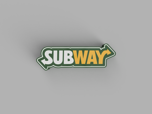 subway lightbox led lamp by nico91 art signs & logos sandwich wall food decoration fun light ledbox fastfood 3d print model - Mito3D