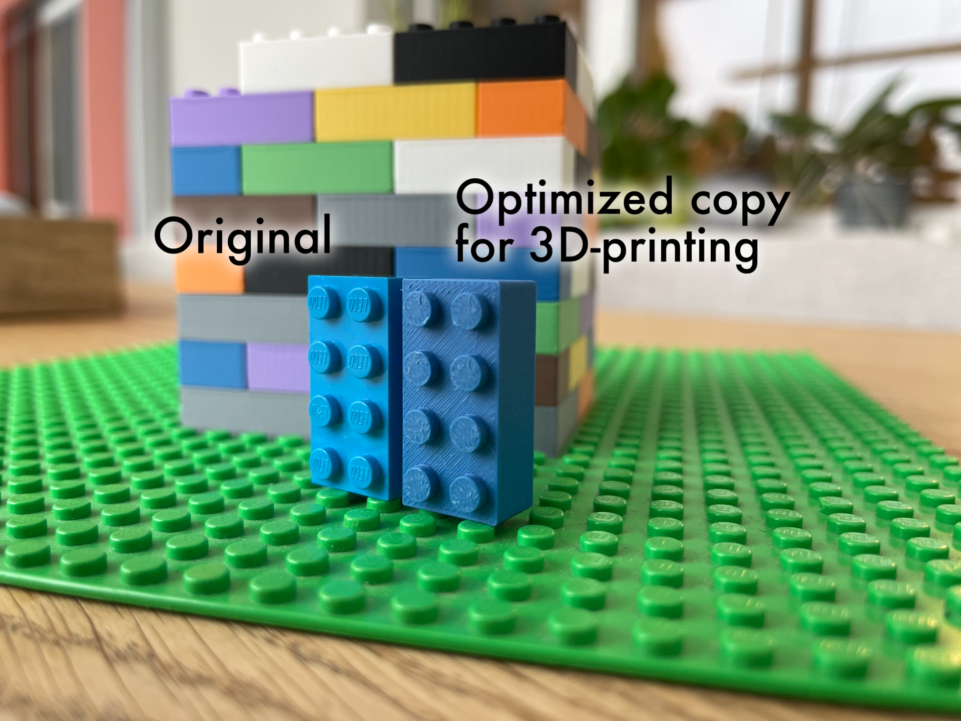 precision-engineered 2x4 lego compatible brick by hollowmaker toys & games 3001 optimized toy building copy gift kids 3D print model - Mito3D