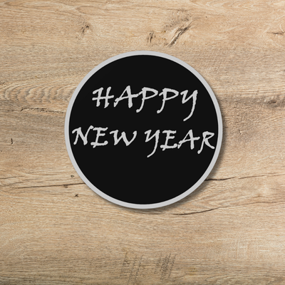 happy year coaster by 3ddruckbydennis household decor happynewyear silvester bierdeckel 2024 3d print model - Mito3D